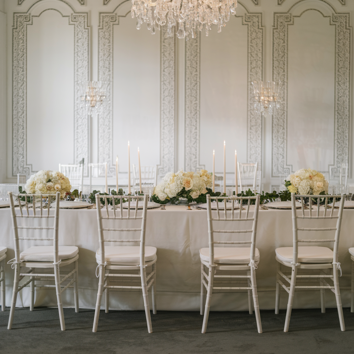 Chiavari Tiffany Weiß Room Brauns Deko